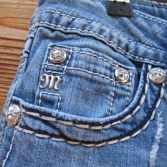 Miss Me Distressed Boot Cut Jeans - Picture 5 of 9